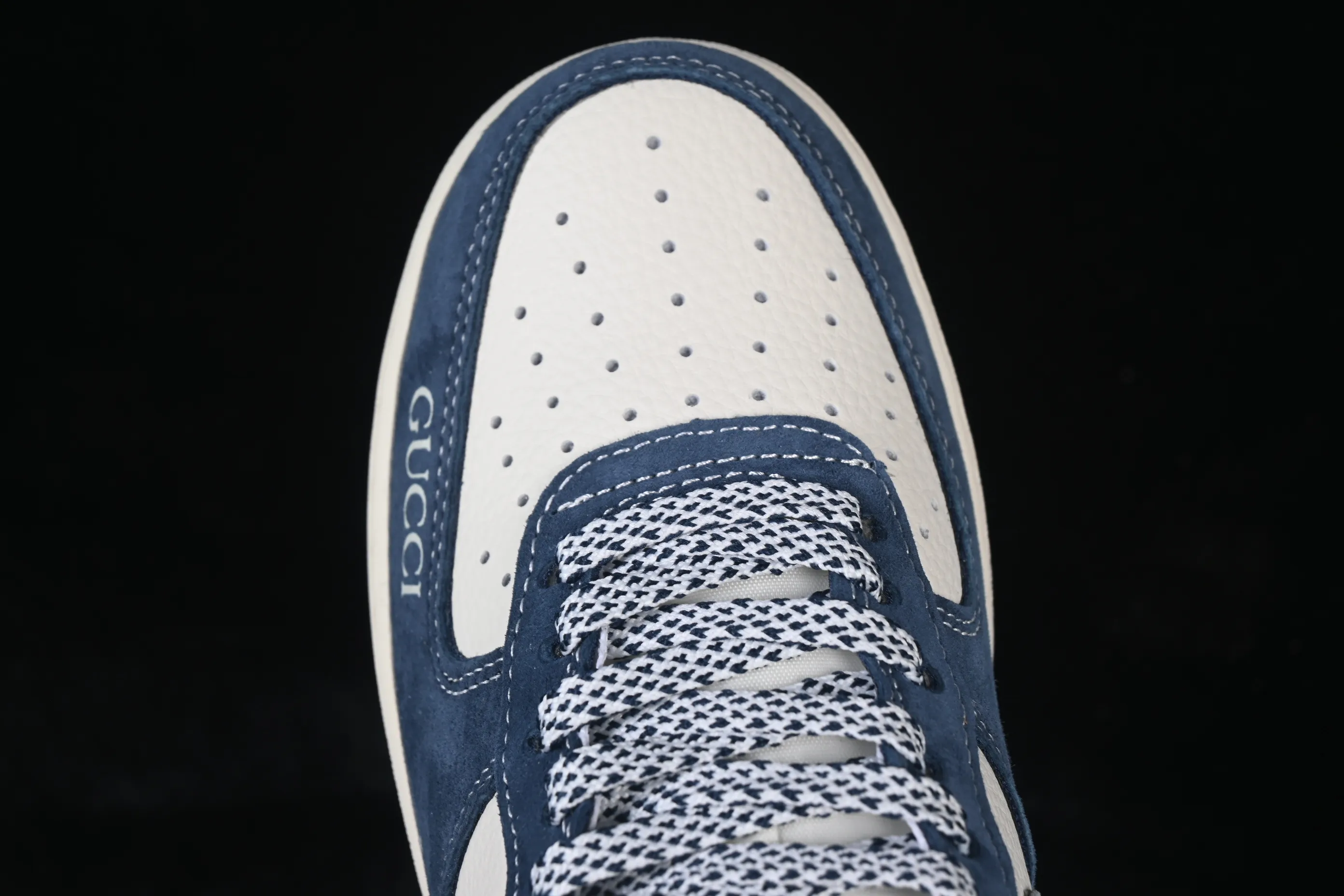 All categories Nk Air Force 1 Air Force series Nk Air Force 1 Low Air Force low-top Nike Air Force 1'07 Low Navy blue and white Air Force 1 low-top casual sneakers XL1979-139